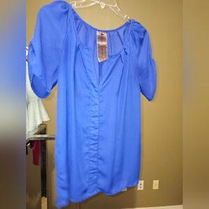 Elegant Blue Women's Top